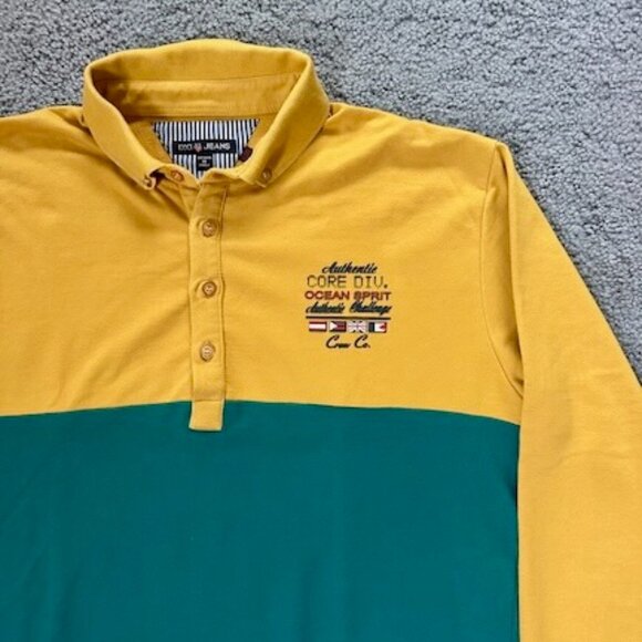 DXI Jeans Yachting Logo-ed Rugby Shirt - Men's Sz. XL- Authentic Core Div.- VGUC - Picture 2 of 10